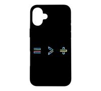 Equality is Greater Than Division Math Symbol Social Justice Coque pour iPhone 16 Plus