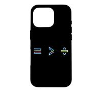 Equality is Greater Than Division Math Symbol Social Justice Coque pour iPhone 16 Pro