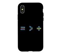 Equality is Greater Than Division Math Symbol Social Justice Coque pour iPhone X/XS