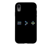 Equality is Greater Than Division Math Symbol Social Justice Coque pour iPhone XR