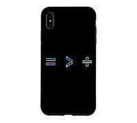 Equality is Greater Than Division Math Symbol Social Justice Coque pour iPhone XS Max