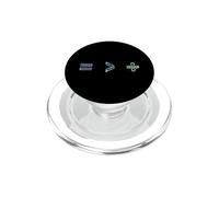Equality is Greater Than Division Math Symbol Social Justice PopSockets PopGrip pour MagSafe