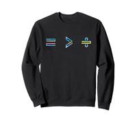 Equality is Greater Than Division Math Symbol Social Justice Sweatshirt