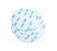 eQualle Lot de 6 pastilles adhésives double face de 5,5 cm - Tampons circulaires de montage solides avec tampon de nettoyage, adhésif pour coller sur le métal, le plastique, la céramique et les