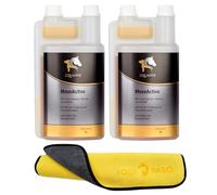 Equanis Move Active Lot de 2 flacons de 1 litre de liquide pour renforcer l'apprentissage des mouvements + chiffon microfibre professionnel Equipaso