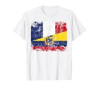 ÉQUATEUR France Drapeau DE L'AMITIÉ | ÉQUATEUR T-Shirt, Homme, Blanc, M