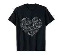 Équation Cadeau Amour Coeur Physicien Science Physique T-Shirt
