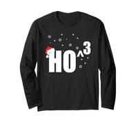 Équation de Jeu de Mots en Cubes Amusante de Noël pour Professeur de mathématiques Ho Ho Manche Longue