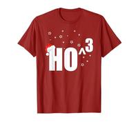 Équation de Jeu de Mots en Cubes Amusante de Noël pour Professeur de mathématiques Ho Ho T-Shirt