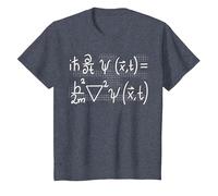 Equation de Schroedinger Physique mécanique quantique T-Shirt, Enfant, Bleu Chiné, 8 Ans