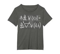 Equation de Schroedinger Physique mécanique quantique T-Shirt, Femme Grandes Tailles, Asphalte, 1X