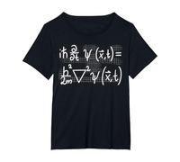 Equation de Schroedinger Physique mécanique quantique T-Shirt, Femme Grandes Tailles, Noir, 5X