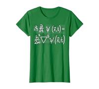 Equation de Schroedinger Physique mécanique quantique T-Shirt, Femme, Vert Kelly, XS