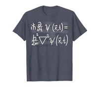 Equation de Schroedinger Physique mécanique quantique T-Shirt, Homme, Bleu Chiné, 3XL