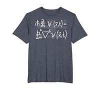 Equation de Schroedinger Physique mécanique quantique T-Shirt, Homme Grandes Tailles, Bleu Chiné, 2X Tall