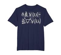 Equation de Schroedinger Physique mécanique quantique T-Shirt, Homme Grandes Tailles, Bleu Marine, 3X Tall
