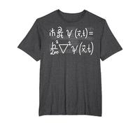 Equation de Schroedinger Physique mécanique quantique T-Shirt, Homme Grandes Tailles, Chiné Foncé, 3X Tall