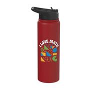 Équation des formes géométriques I Love Math Stainless Steel Insulated Water Bottle