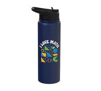 Équation des formes géométriques I Love Math Stainless Steel Insulated Water Bottle