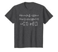 Équation Dirac | Nerdy Science Physique Mécanique Quantique T-Shirt, Enfant, Chiné Foncé, 6 Ans
