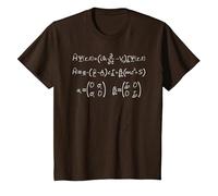 Équation Dirac | Nerdy Science Physique Mécanique Quantique T-Shirt, Enfant, Marron, 10 Ans