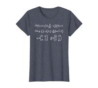 Équation Dirac | Nerdy Science Physique Mécanique Quantique T-Shirt, Femme, Bleu Chiné, XL
