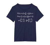 Équation Dirac | Nerdy Science Physique Mécanique Quantique T-Shirt, Femme Grandes Tailles, Bleu Marine, 1X