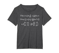 Équation Dirac | Nerdy Science Physique Mécanique Quantique T-Shirt, Femme Grandes Tailles, Chiné Foncé, 1X