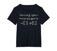 Équation Dirac | Nerdy Science Physique Mécanique Quantique T-Shirt, Femme Grandes Tailles, Noir, 5X