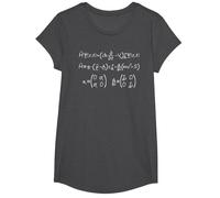 Équation Dirac | Nerdy Science Physique Mécanique Quantique T-Shirt, Fille, Chiné Foncé, S
