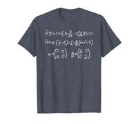 Équation Dirac | Nerdy Science Physique Mécanique Quantique T-Shirt, Homme, Bleu Chiné, 6XL