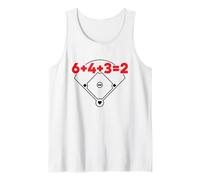 Équation mathématique du terrain de baseball à double jeu de chiffres 6432 Débardeur