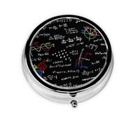 Équation mathématique, formules mathématiques, boîte à pilules Meta, étui à médicaments à 3 compartiments, organiseur portable