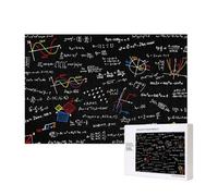 Équation mathématique Formules mathématiques,Puzzle Familial en Bois de 300 pièces pour Adultes et Adolescents, décoration d'intérieur