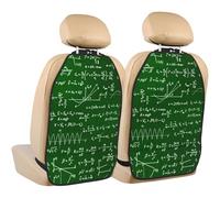 Équations mathématiques Formules,Lot de 2 Tapis de Protection pour siège arrière de Voiture, Organisateur de siège arrière Durable