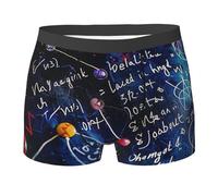 Équations Mathématiques, Formules Physiques, Colorées Homme sous-Vêtements Stretch Caleçon Fitted Boxer Shorts pour Sport Loisirs Travail XXL