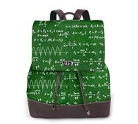 Équations mathématiques Formules,Sac à dos imperméable pour femme, sac à dos de voyage léger en cuir PU tendance