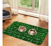 Équations mathématiques Formules,Tapis d'alimentation pour Animaux de Compagnie, Sets de Table en Cuir PU pour Chats et Chiens,40x60cm