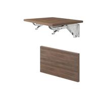 Equerre 2pcs Folding Shelf Bracket Heavy Duty Stainless Steel Collapsible Shelf Bracket Hardware For Table Work RV Car Saving Space(Silver 8inch)