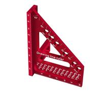 Équerre 3D Menuisier - Règle Mesure Angle 22,5-90° En Aluminium | Équerre Rapide Bois Haute Précision | Équerres Combinaison Multi-Angles Avec Guide Position Angles
