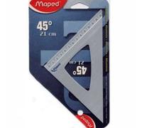 Maped Equerre 45° en aluminium anodise 21 cm Gris
