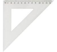 Equerre plastique incassable 45° 21 cm