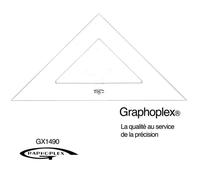 Generique Équerre 45° 3 bords anti-taches 50 cm Graphoplex