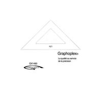 Equerre 45° 3 bords anti-taches 50 cm - graphoplex
