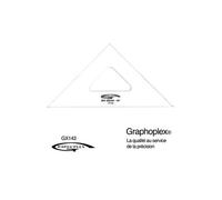 Equerre 45° 3 bords droits 13 cm - graphoplex