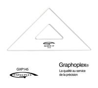 Generique Equerre 45° 3 bords droits 21 cm