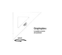Equerre 45° 3 bords droits 28 cm - graphoplex