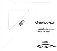 Graphoplex Equerre 45° 3 bords droits 32 cm Transparent