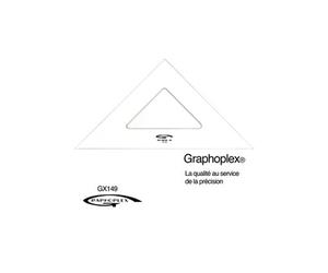 Equerre 45° 3 bords droits 37 cm - graphoplex