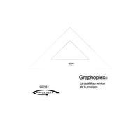 Equerre 45° 3 bords droits 50 cm - graphoplex